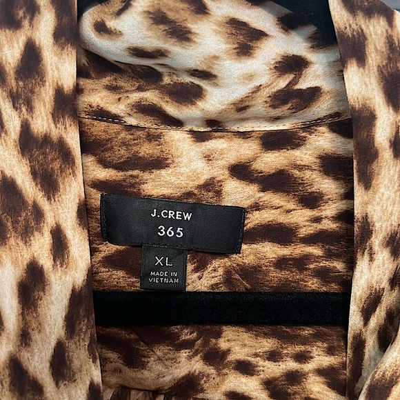 Gorgeous J. Crew Sleeveless Animal Print Blouse - XL - Picture 4 of 5